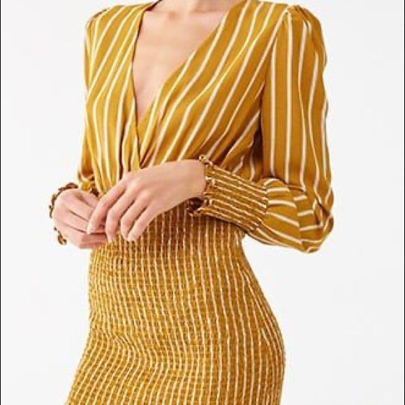 Dresses | Mustard Yellow Forever 21 Long Sleeve Striped Dress Mini | Poshmark Dresses | Mustard Yellow Forever 21 Long Sleeve Striped Dress Mini | Poshmark